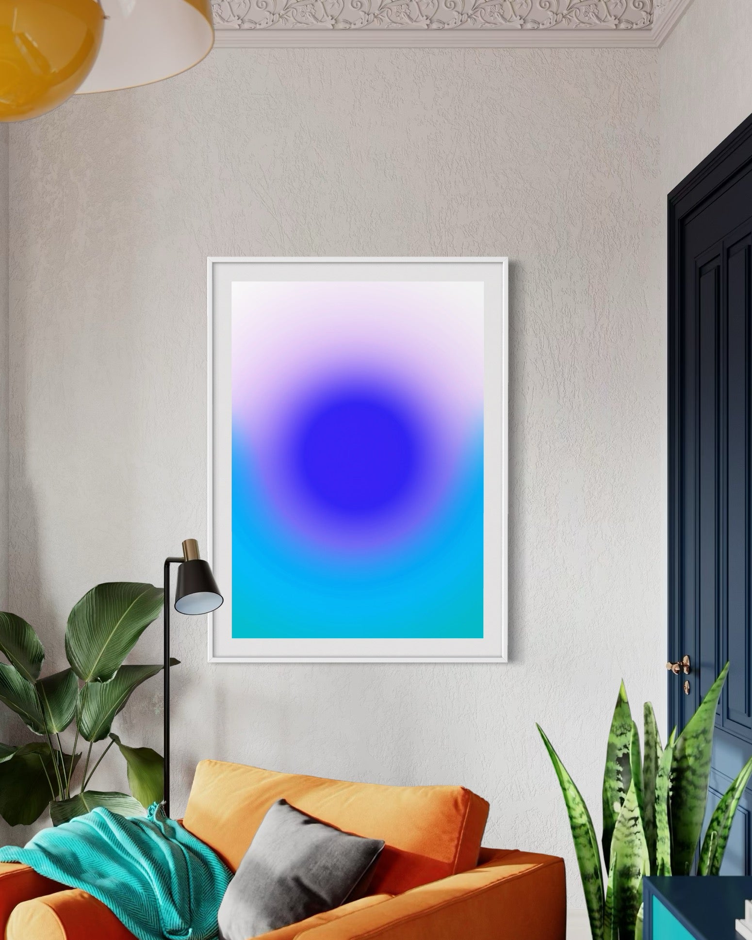 AURA 4 – Vibrant Aura Gradient Art for Modern Minimal Interiors