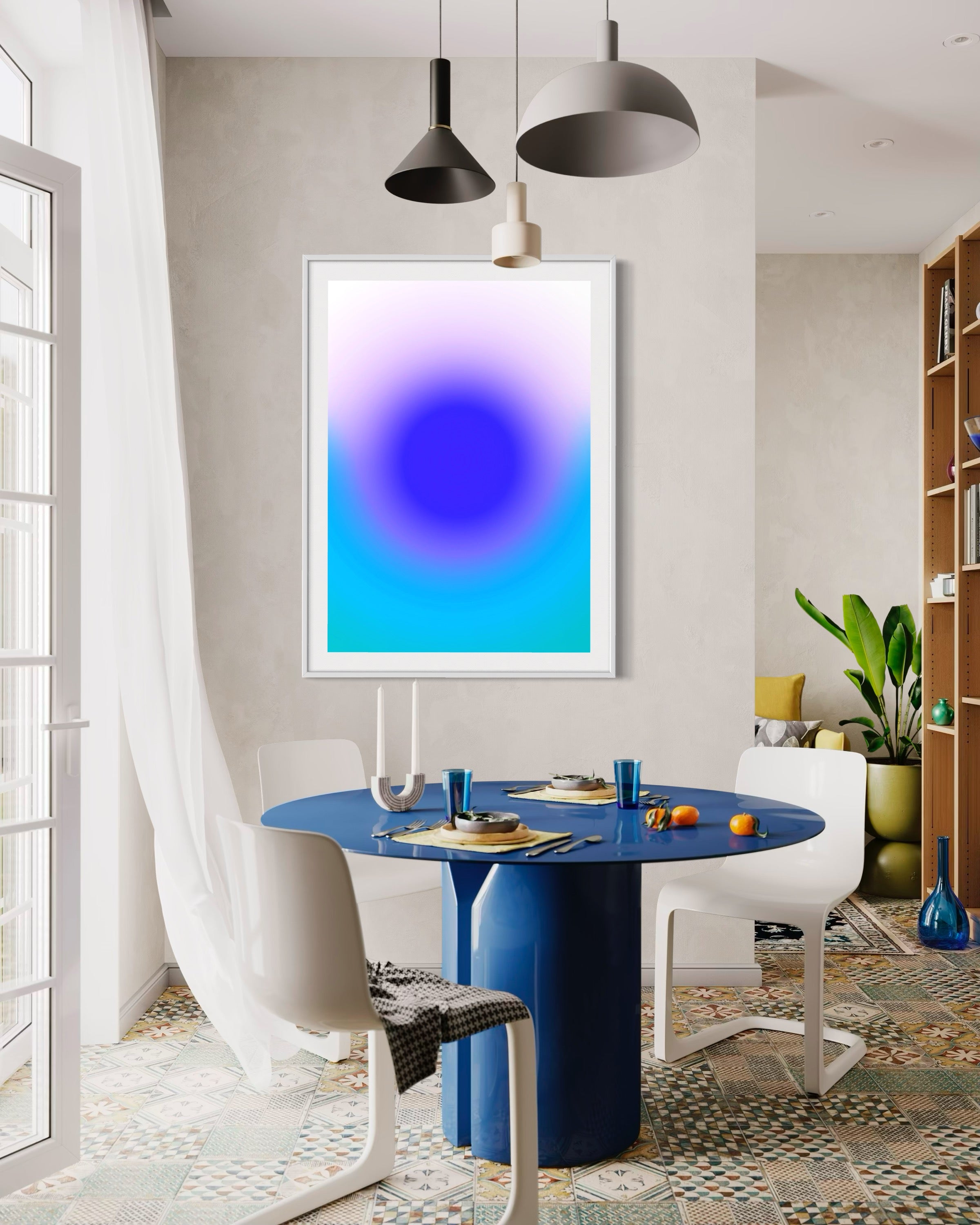 AURA 4 – Vibrant Aura Gradient Art for Modern Minimal Interiors